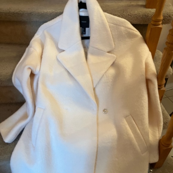 NWT Forever 21 bouclé wool coat Made large, oversized - Picture 1 of 13